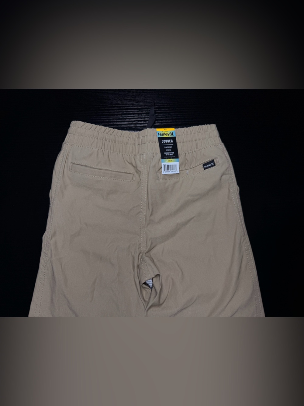 Hurley Beige Elastic-Waist Casual Shorts